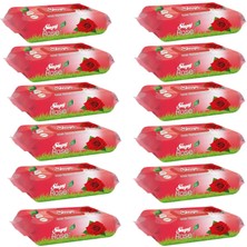 Sleepy Gül Kokulu Islak Havlu 50 Yaprak 12 Adet