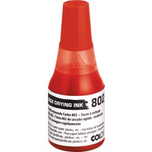 Colop 802 25 ml Çabuk Kuruyan Mürekkep Kırmızı