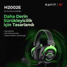 Havit Gamenote H2002E Çıkarılabilir Mikrofonlu Gaming Oyuncu Kulaklığı - 3.5mm