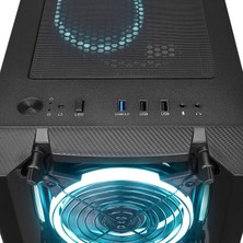 Rampage Hacker 650W 80+ Bronze Siyah 4*rgb Auto Fan Atx Mid-T Gaming Oyuncu Kasası