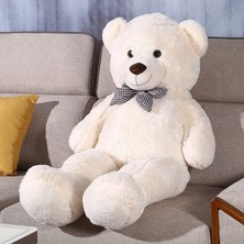 Sole 120 cm Papyonlu Sevimli Peluş Ayı - Sevgiliye Özel Hediye, % 100 Yerli