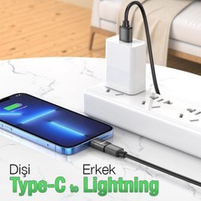 Polham Hc Series iPhone Lightning To Type-C Dönüştürücü Çevirici Adaptör, Iphone Type C Otg Çevirici Adaptör