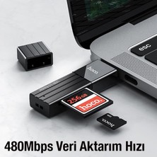 Polham Hc Series USB To Sd-Micro Sd Hafıza Kart Okuyucu Adaptör, USB 2.0 Card Reader