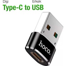 Polham Hc Series Mini USB 2.0 To Type C Dönüştürücü, Typce Girişi USB Dönüştürücü Hızlı Veri Transferi