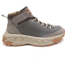 Marcomen Gri Deri Erkek Sneaker Bot Ayakkabı
