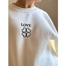 Nidi Store Beyaz Love Sweatshirt