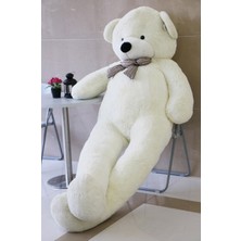 Sole 130 cm Papyonlu Sevimli Peluş Ayı - Sevgiliye Özel Hediye