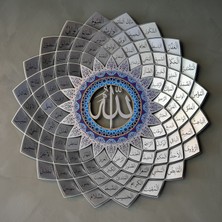 Wall Art Istanbul 3D Esma'ül Hüsna Islami Ev Dekorasyonu - Metal Duvar Tablosu - Dini - İslami - Tablolar - WAM173