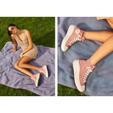 Converse Chuck Taylor All Star Move Kadın Pembe Sneaker 1-A03951C - 296