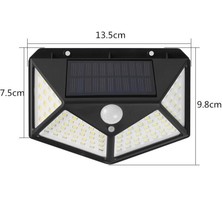 Khalid Bain Simple Life 100 LED Solar Duvar Lambası Hareket Sensörlü Işık Dış Mekan (Yurt Dışından)