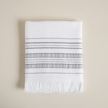 Chakra Derin Yüz Havlusu 50X90 cm Beyaz/açık Gri/koyu Gri