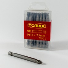 Tomax Yıldız Uç - manyetik uçlu - Ph2 75 - 20 Adet