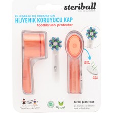 Steriball Şarjlı ve Pilli Diş Fırçaları Için Hijyenik Diş Fırçası Koruma Kabı-2'li Turuncu x 2