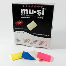 Mu-şi Buhar ile Uçan Çizgi Taşı Renkli (100 Adet)
