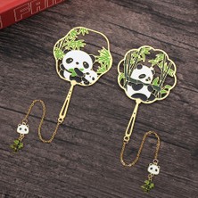 Luoxinguo 16 Çin Tarzı Metal Retro Panda Imi Metal Kolye Içi Boş Kitap Klipsi Püskül Sayfalandırma Işareti Kırtasiye Hediye Okul Malzemeleri (Yurt Dışından)