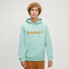 Timberland Ls 50TH Anniversary Est. 1973 Erkek Turkuaz Kapüşonlu Sweatshirt
