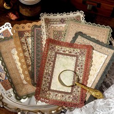 Luoxinguo Stil 2 Vintage Içi Boş Dantel Çerçeve Kenar Kağıt Dekor Yazılabilir Kağıt Malzemesi Kağıt Estetik Dekorasyon Scrapbooking Önemsiz Günlük Kaydı (Yurt Dışından)