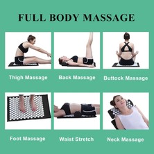 Zepca Akupunktur Masaj Özellikli Dikenli Siyah Yoga Mat