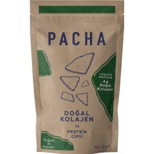Pacha Doğal Kolajen ve Protein Cipsi Haftalık Yoğurtlu ve Naneli Kutu 7x10 gr