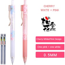 Luoxinguo 4003 1 Beyaz 1 Pembe Mg 0.5mm Güzel Taze Kiraz Sakura Mekanik Kalem Seti Öğrenci Otomatik Kalem Okul Ofis Arzı (Yurt Dışından)