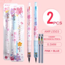 Luoxinguo 4003 1 Beyaz 1 Pembe Mg 0.5mm Güzel Taze Kiraz Sakura Mekanik Kalem Seti Öğrenci Otomatik Kalem Okul Ofis Arzı (Yurt Dışından)