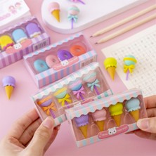 Luoxinguo Popsicle Seti 1 Takım 4 Adet Simülasyon Tatlı Burger Kauçuk Kalem Silgi Ilköğretim Okulu Öğrencileri Yaratıcı Karikatür Sevimli Küçük Silgi Hediye (Yurt Dışından)