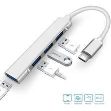 Ata Elektronik Type-C To USB Hub Dönüştürücü Type-C USB 3.0 Hub USB3.0 Çevirici Dönüştürücü Adaptör  TypeC To USB