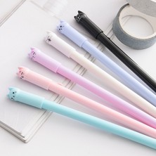 Luoxinguo Siyah 6 Adet/takım Kawaii Kedi Jel Kalem 0.38MM Yaratıcı Sevimli Nötr Mürekkep Kalem Çocuk Hediye Okul Ofis Yazma Malzemeleri Kırtasiye (Yurt Dışından)
