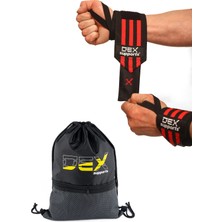 Dex Supports Lasting Energy Fitness Spor Bileklik Wrist Wraps , Sackpack Spor Çanta 2'li Set