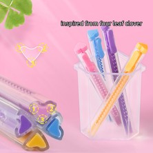Luoxinguo Pembe 1 Adet Slayt Kurşun Kalem Silgisi Dolum Seti Pvc Malzeme Kalp Şekli Renkli Çubuk Silgi Temizlik Ofis Okul FC7090 (Yurt Dışından)