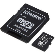 Kingston 16GB Microsdhc Uhs-I Class 10 Industrial Temp Card + Sd Adapter