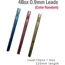 Luoxinguo 4 Adet 0.9mm Kurşun 4 Adet/takım 0.3/0.4/0.5/0.7/0.9mm Ultra Ince Mekanik Kurşun Kalem Yüksek Kapasiteli 2b Renk Otomatik Kurşun Kalem Kore Okul Malzemeleri (Yurt Dışından)