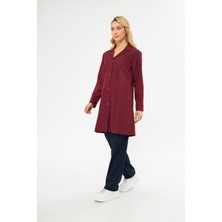 Mervem Alpaka Önlük Hastane Bayan Bordo