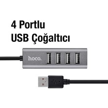 Polham  4in1 Otg 80CM USB To 4x Usb2.0 Hub Çevirici Dönüştürücü Adaptör, Tak Çalıştır USB Hub, Klavye, Mouse, USB Bellek Okuyucu