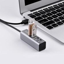 Polham  4in1 Otg 80CM USB To 4x Usb2.0 Hub Çevirici Dönüştürücü Adaptör, Tak Çalıştır USB Hub, Klavye, Mouse, USB Bellek Okuyucu