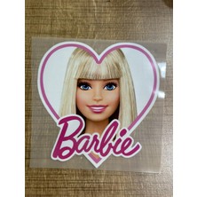 Gönülden Tasarım 14X14 cm Ütü Ile Yapışan Kalpli Barb Bebek Transfer Baskı Tişört Kot Baskı Arma