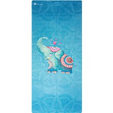 Rebuwo Kaydırmaz 5mm Süet Çocuk Doğal Kauçuk Yoga Mat Pilates Matı Mavi 136 X 62 cm