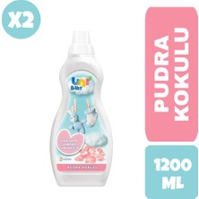 Uni Baby Konsantre Yumuşatıcı Pudra Kokulu 1200 ml x 2 Adet