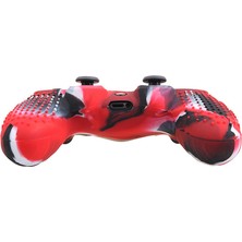 Luoxinguo Kırmızı Anti Kayma Silikon Koruyucu Kılıf Dualshock 4 Ps4 Ds4 Pro Slim Denetleyici Kapağı Analog Kavrama Kılıfı (Yurt Dışından)