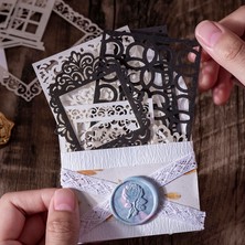 Luoxinguo E Dimi 20 Yaprak Kabartmalı Postacı Hallow Malzeme Kağıt Estetik Pencere Çerçevesi Kağıtlar Deco Scrapbooking Kolaj Önemsiz Günlük Günlüğü (Yurt Dışından)