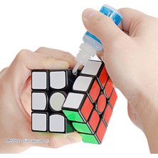 Mrs Toys Zeka Küpü Standı Rubik Küp Standı Küp Tutucu Sehpa Zeka Küp Yağı ( Lube )Ikili Set