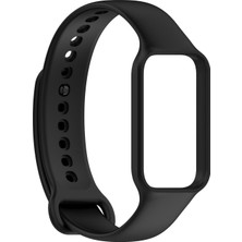 Microsonic Xiaomi Smart Band 8 Active Kordon, Silicone Sport Band Siyah