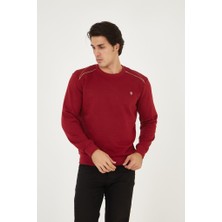 Rey Polo Bisiklet Yaka Omuz Detaylı Basic Sweatshirt