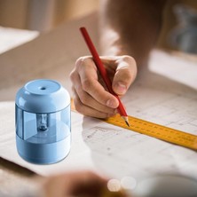 Luoxinguo Pembe Elektrikli Kalemtıraş Otomatik Kalemtıraş Aracı Evde Okul Malzemeleri Çocuklar Için Konteynerli Elektrikli Kalemtıraş (Yurt Dışından)