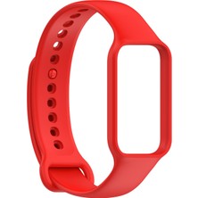 Microsonic Xiaomi Smart Band 8 Active Kordon, Silicone Sport Band Kırmızı