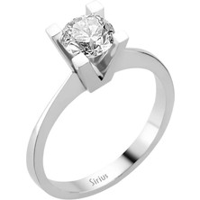 Sirius Pırlanta G Renk 0,65 Karat Pırlanta Tektaş Yüzük 0424R0032