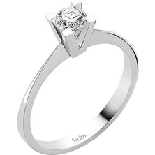 Sirius Pırlanta F Renk 0,31 Karat Pırlanta Tektaş Yüzük 0424R0033