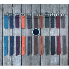 Brown Art Craft 20MM Huawei Gt Gt2 Gt3 Pro Uyumlu Hakiki Deri Astarlı Akıllı Saat Kordonu 20MM