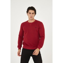 Rey Polo Bisiklet Yaka Ön Detaylı Basic Sweatshirt