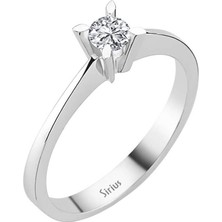 Sirius Pırlanta D Renk 0,20 Karat Pırlanta Tektaş Yüzük 0424R0035